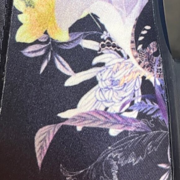 TED BAKER navy floral ballet flats size 39.5 Like NEW - Picture 8 of 12